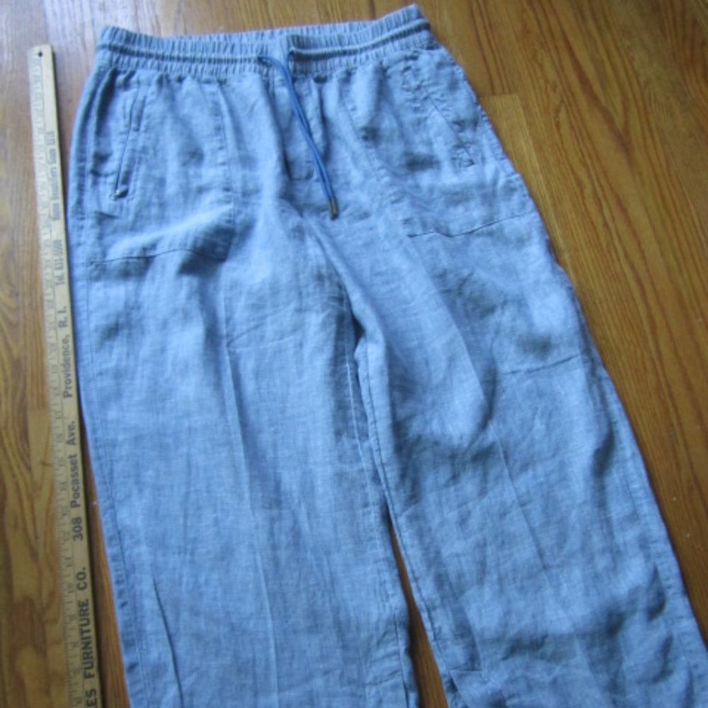 ATHLETA  WIDE LEG  LINEN PANTS  12P